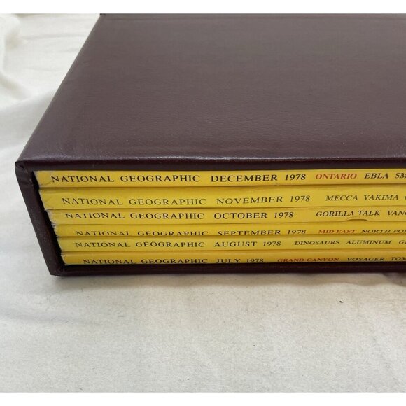 Vintage Nat Geo Lot Jul–Dec 1978 Slipcover | Culture, History, Travel - Picture 2 of 16